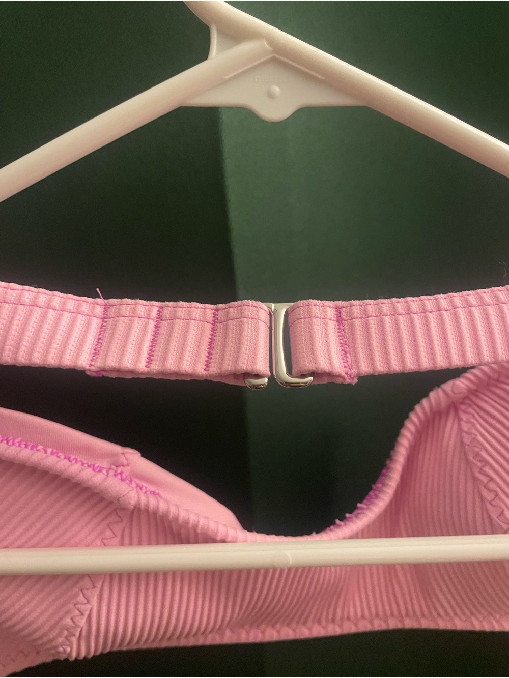 Fabletics Pink Ribbed Bikini Top - Picture 3 of 3